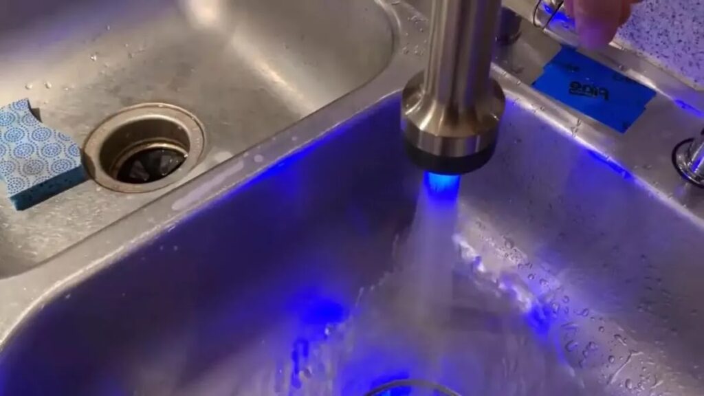 Allen and Roth Kitchen Faucet With LED Light The Future Is Here EX