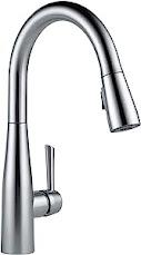 4. Delta Essa Brushed Nickel Kitchen Faucet