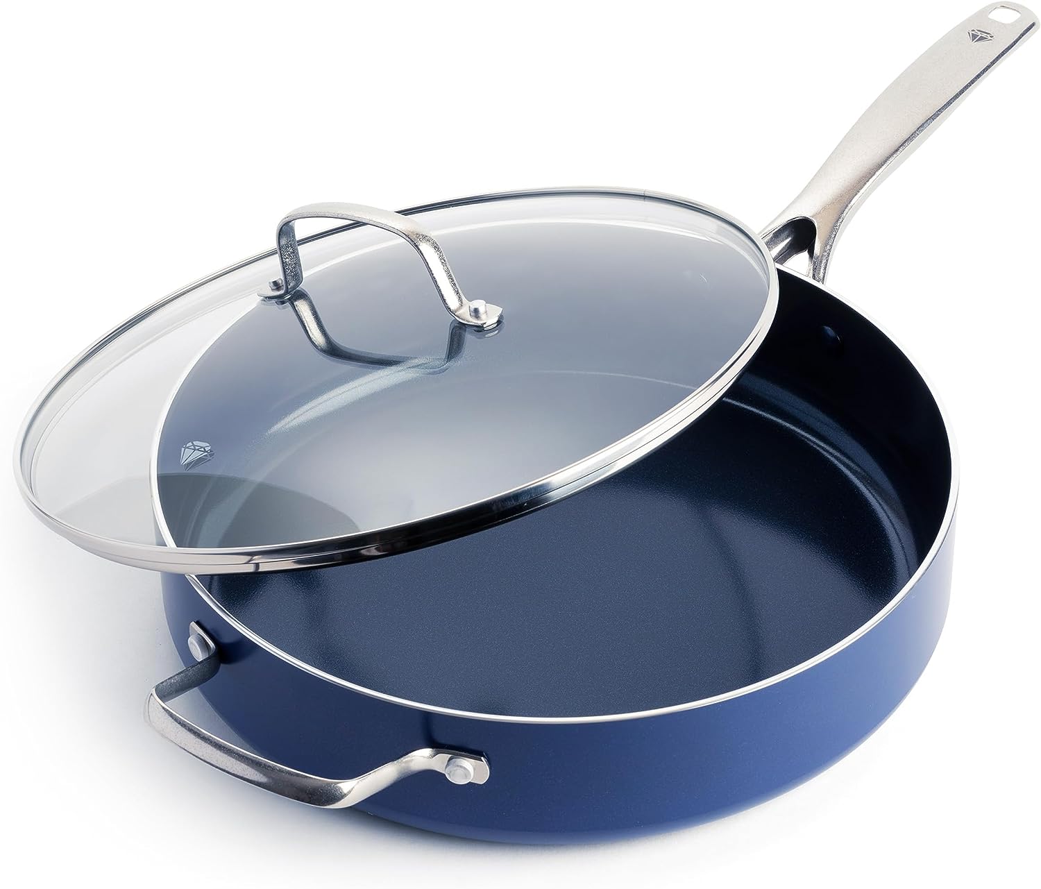 Blue Diamond Cookware Diamond Infused Ceramic Nonstick 5QT Saute Pan