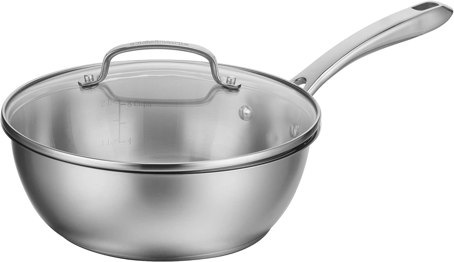 Cuisinart Sauce Pan with Lid by Cuisinart, 3 Quart Chef's Pan, Stainless Steel, 8335-24