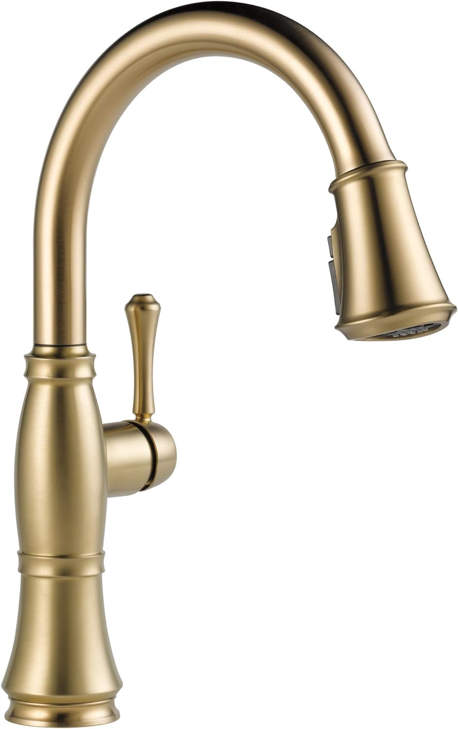 Delta Faucet Cassidy Gold Kitchen Faucet, Kitchen Faucets with Pull Down Sprayer