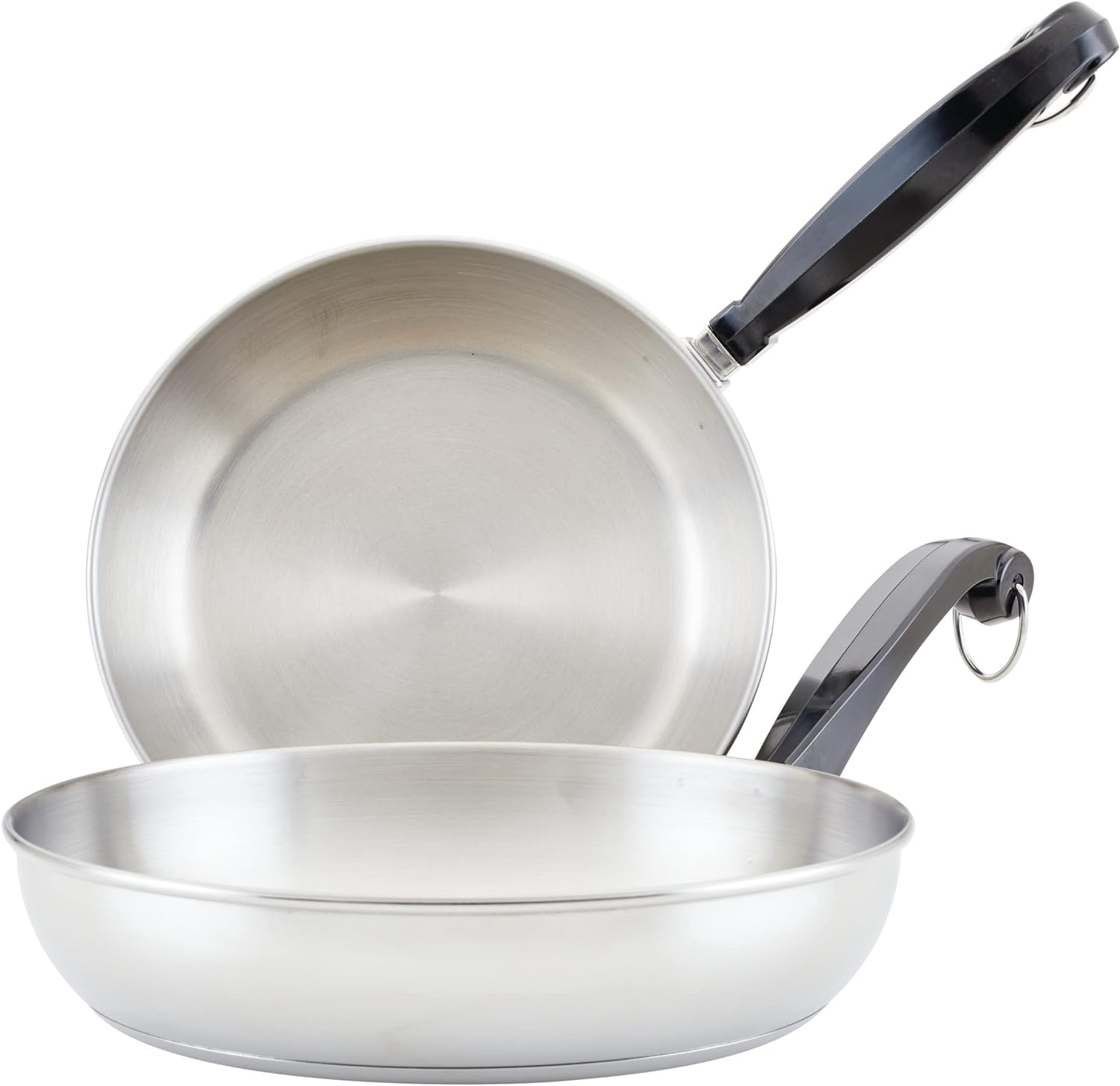 Farberware Classic Stainless Steel Frying Pan Set Fry Pan Set Stainless Steel Skillet Set - 8.25 Inch and 10 Inch, Silver Farberware Classic Stainless Steel Frying Pan Set Fry Pan Set Stainless Steel Skillet Set - 8.25 Inch and 10 Inch, Silver