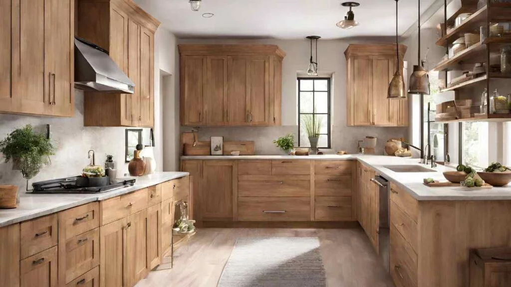 Light Brown Cabinets for an Airy Esthetic