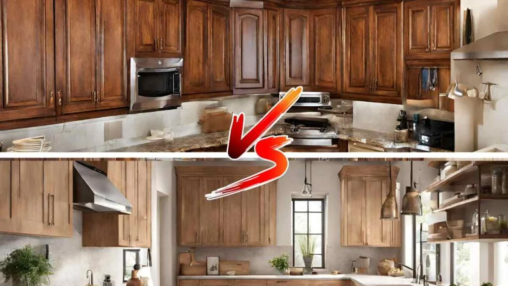 Painted vs. Stained Brown Cabinets