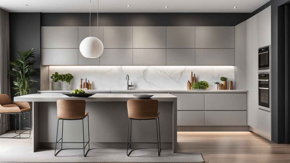 Light Grey Modern Kitchen Cabinets: Chic & Timeless! | EX Kitchen