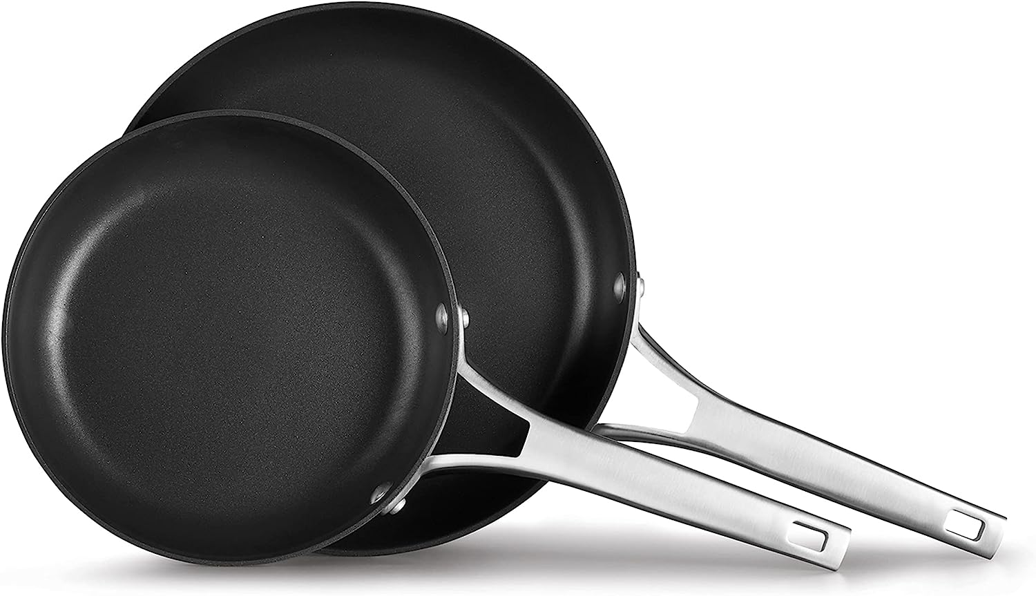 Calphalon Premier Hard-Anodized Nonstick Frying Pan Set, 10-Inch and 12-Inch Frying Pans<br><br>