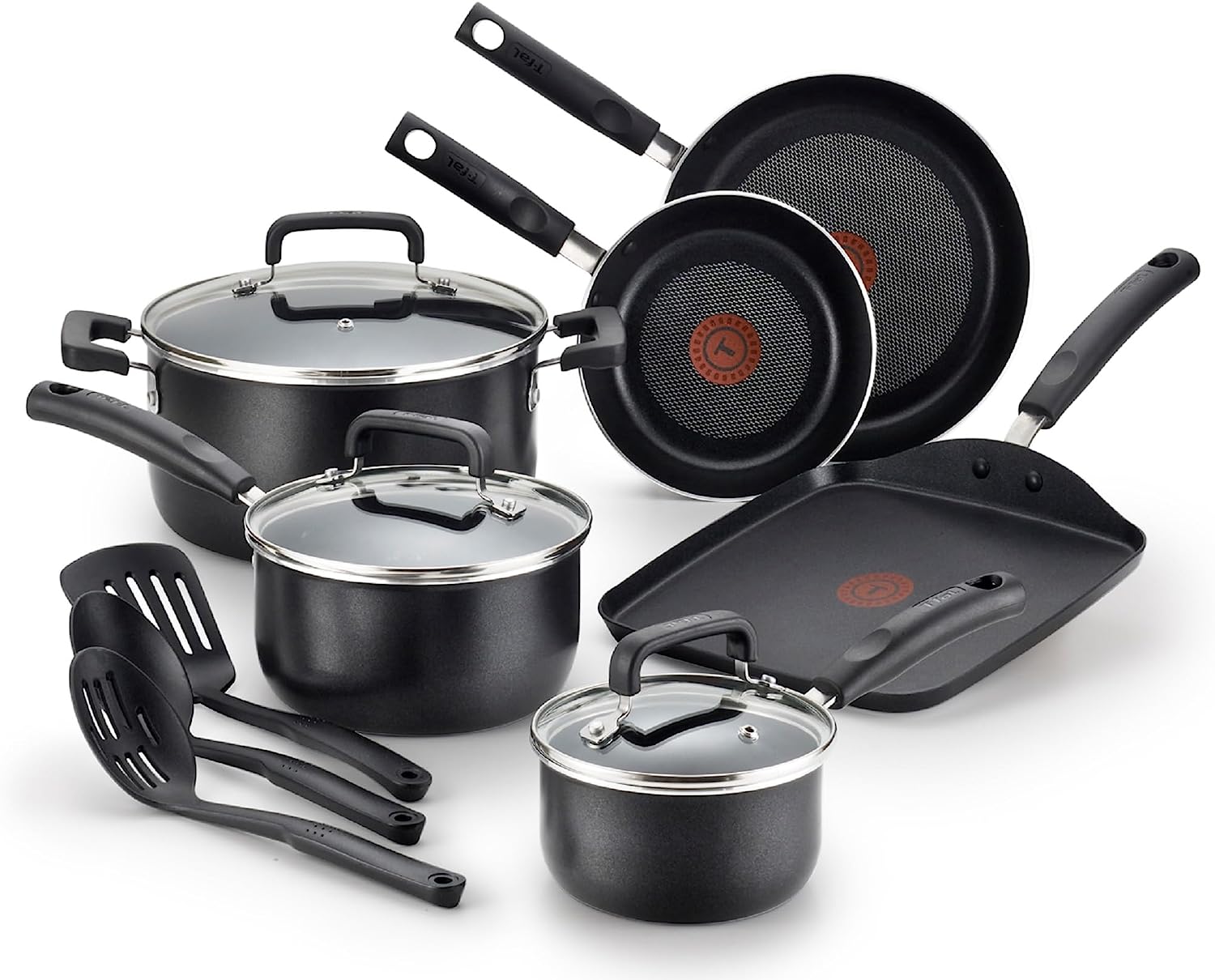 T-Fal Signature Nonstick Cookware Set 12 Piece <br>