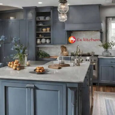 Blue-Gray Kitchen Cabinets: Timeless Style and Versatility