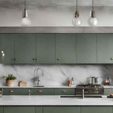 Elevate Your Kitchen Elegance: Unveiling Stylish Gray Green Kitchen Cabinets for Modern Living